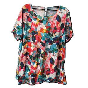 Women's JOELLYUS Plus Size Colorful Tunic - 3XL